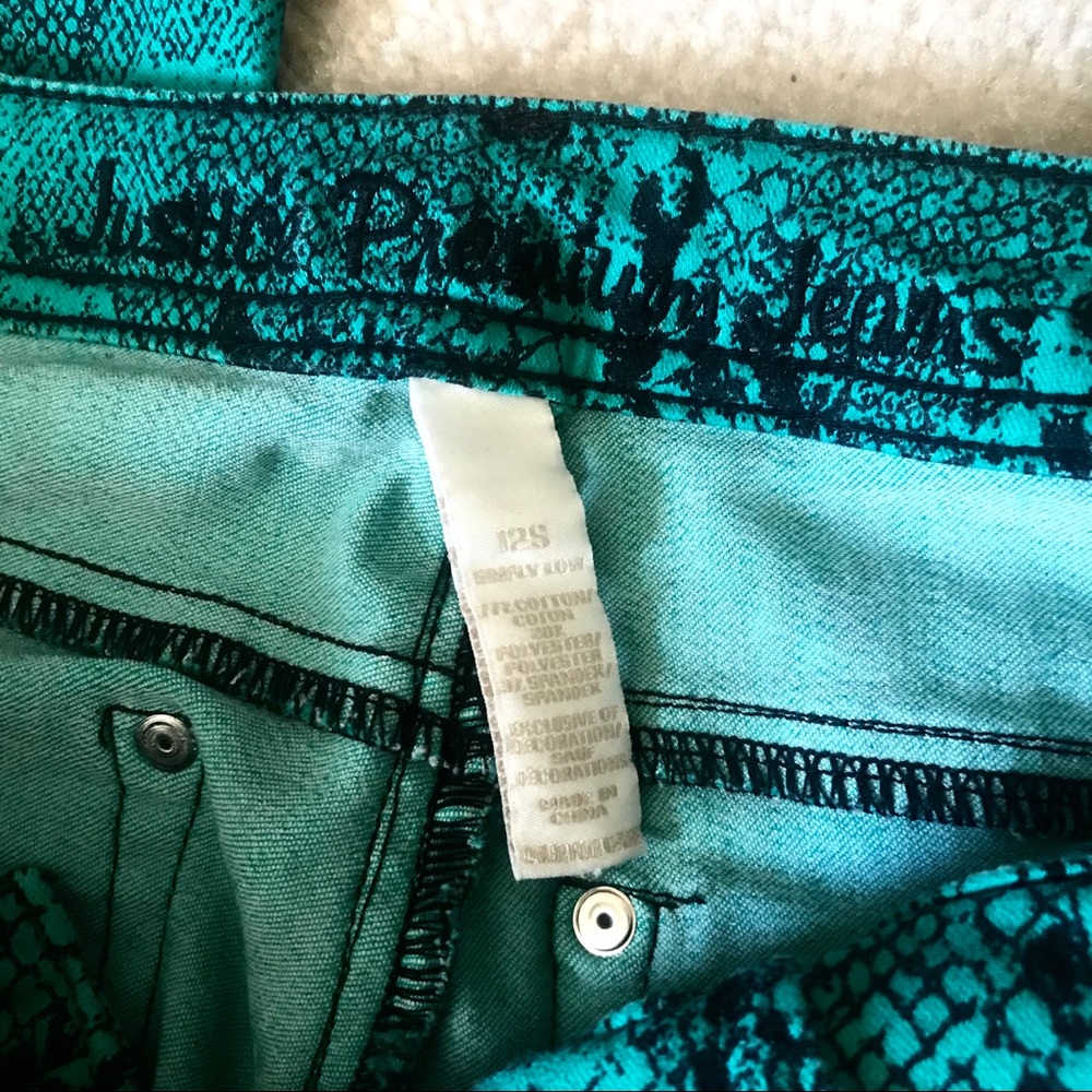 GIRLS Spring Python print Justice skinny pants - Picture 4 of 4
